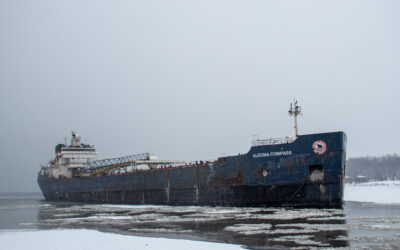 The Algoma Compass Arrives for Winter Layup